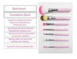 (pack Of 7) Hello Kitty Makeup Brush Set